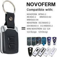 NOVOTRON 522 524 502 MAX43-2 504 MAX43-4 512 MIX 43-2 MTR43-2 MCHS43-2 02 04 MNHS433 Garage Door Remote Control With Keyfob