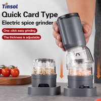 TINSOL multifunctional electric grinder adjustable coarseness, household spice grinder for Sichuan pepper sea salt, and pepper
