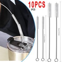 17.5cm/24cm Straw Cleaner Brush Kit 304 Stainless Steel Cleaning Brushes for Glass Straws Water Bottle Cup Tubes Small Long Brus