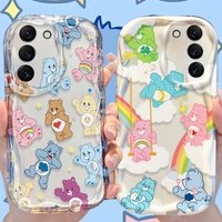 Care Bears Wave Case for Samsung Galaxy S25 S24 S23 S22 S21 Ultra Plus S20 FE A73 A72 A71 A56 A55 A54 5G A52 A52S A51 4G Cover