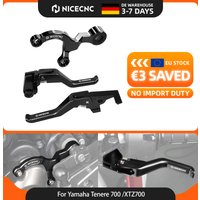 NICECNC Für Yamaha Tenere 700 /XTZ700 2019-2024 Rally Edition 2020-2024 World Raid 2022-2024 Kurzer Brems- und Kupplungshebel Schaltstabilisator XSR700 2018-2024 MT-07 MT-09 2018-2020 Tenere 700
