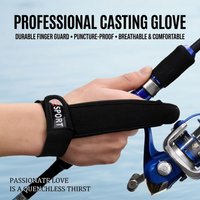 1/2 Finger Fishing Protector Anti-Slip Neoprene Fishing Gloves Breathable Casting Glove for Carp Fishing Outdoor Sports