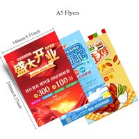 200PCS Customized A5 Flyers Printing Commodity Price List Introduction Advertisement Double-sided Printing Poster 140x210mm