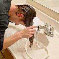 Universal Sink Spray Rubber Hose Portable Shampoo Spray Sink Spray Hose Bathroom Handheld Shower