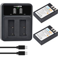 PowerTrust Replacement 2000mAh EN-EL9 Bateria EN EL9A ENEL9 Battery for Nikon D5000 D3000 L15 D60 D40 D40X ENEL9A Batterie