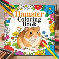 Adult Coloring Book: 24 Pages,Featuring Adorable Hamster Designs,Suitable for Relieving Stress,Ideal Gifts for Friends,Couples