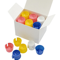100pcs Disposable Mixing Bowls Plastic Dental Lab Cups for Gypsum Plaster Alginate Multifunction Dentistry Laboratory Tools