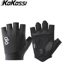 AliExpress NONE KoKossi Anti-slip Half-finger Cycling Gloves Shock Absorption Bicycle Gloves Hand Protection Outdoor Road Biking For Men Women