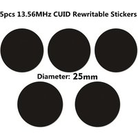 5/10/20Pcs IC CUID Android App MCT Modify 13.56MHz UID Changeable 1K S50 Tags Card Adhesive Sticker Keyfobs Block 0 Writable