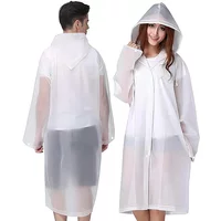 Reusable Waterproof Raincoat for Adults - Thickened Hooded Poncho, Lightweight & Portable Rain Gear for Travel, Hiking, Camping