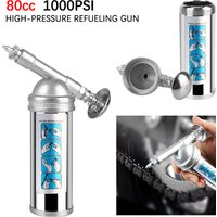 Mini Grease Gun Alloy 1000PSI Output Pressure Oiler 80cc Capacity Oiler Hand Tool Auto Accessories Machine Handheld