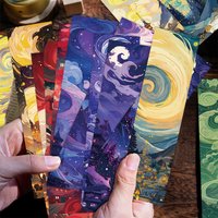 30pcs Forsaken Dreams Cats Animals Bookmarks Flower Painting Rose Mark Bookmark Stationery Gifts for Pages Books Readers