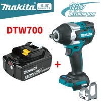 Makita DTW700 18V Bürstenloser Schlagschrauber 1000Nm Kabelloser Elektroschrauber mit variabler Drehzahlregelung und automatischer Stoppfunktion für Kfz-Reparaturen, mechanische Montage und