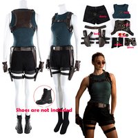 Anime Movie Tomb Cosplay Costume Lara Croft tight-fitting vest straps shorts tactical style for women Theme Party Restor Raider