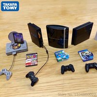 Playstation Ps1 2 3 4 5 Game Console Miniature Collectible Model Gashapon With Controller Game Disc Retro For Gaming Collectors