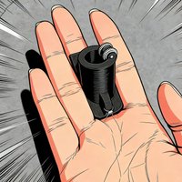 Reel Flasher Magic Tricks Hand Spark Effect Device, Close Up Stage Magic Prop for Magicians Magia Gimmick Illusions Accessories