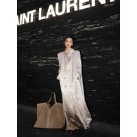 Lautaro Autumn Extra Long Thin Shiny Champagne Trench Coat for Women Shoulder Pads Elegant Stylish Luxury Designer Clothes 2025