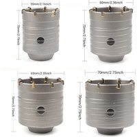 Wall hole opener Air conditioning pipe impact electric hammer drill drill drill tool Brick wall through wall dry drilling reamin