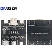 DIYUSER DT3 Data Cable Detection Board Type-C Micro USB C Cable Tester Short Circuit On Off Switching Diagnose Tool for iOS