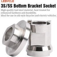 LEBYCLE Bicycle Bottom Axis Disassembly Tool Bike Bottom Bracket Spanner Lock Ring Remover Fixed Headset Wrench