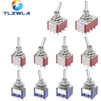 Toggle Switch SPDT DPDT Rocker Switch MTS 5A 6A 125V Self-Reset Switch 3A 250 AC 3 6PIN ON-ON ON-OFF-ON Starting Switch