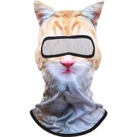 AliExpress NONE Sun Protection Fishing Face Mask Cooling Breathable Windproof Full Face Mask Cute Cat Pattern Cycling Cap Outdoor Hiking Camping