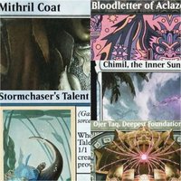 "Mithril Coat/Splinter Twin/Stormchasers Talent" Proxy Magical Cards Game Black Top Quality Proxy Cards Board Game Trading Cards