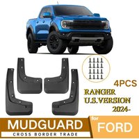 Car Mudflaps Fender for Ford Ranger US Version 2024 Mud Flaps Splash Guards Front Rear Wheels Fender Car Accessories Mudguards