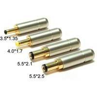 1/3/5/10Pc High Quality Copper Plated Gold 5.5X 2.1/5.5 X 2.5/4.0x1.7/3.5X1.3 DC Power Plug Jack Male Connector For Welding Line