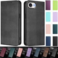 i17e/i17Pro Max/i17 Magnetic Case for iPhone 17e Fundas Leather Stand Wallet Case for iPhone 17 Pro Max Air Coque Back Cover