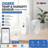 Zigbee Probe Temperature Humidity Sensor Detector TUYA Smart Life 2MQTT Thermometer Hygrometer For Aquarium Wine Cellar Freezer