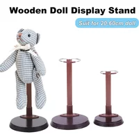 Wooden Doll Stands Display Holder Prop up Girl Dolls 20-60cm Doll Accessories with Solid Wooden Base Doll Model Support Frame