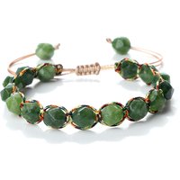 Handmade Bohemian Women Bracelets 8mm Cut Surface Natural Tiger Eye Stone Jasper Amethyst Beads Bracelets Men Yoga Jewelry Gifts