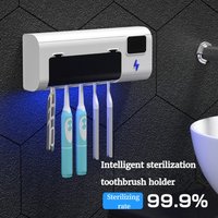 Intelligent Rechargeable Toothbrush Sterilizer Ultraviolet Disinfection Perforation-Free Wall-Mounted Toothbrush Holder