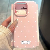 For Samsung Galaxy S21 S26 S25 S24 S23 S22 Ultra Plus FE Case French Polka Dot INS Cover For A37 A36 A54 A55 A56 Dustproof Funda