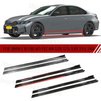 FOR F30 F80 M3 F82 M4 320i 325i 330i 335i 340i 2M Car Side Skirt Extension Plate Lip Separator Bumper 2.18M Racing Side Spoiler