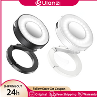 Ulanzi ML05 MagLock Vlog Fill Light Magnetic Video Light Bi-Color 2500-9000K 360 Adjustable Selfie Ring Light for Iphone Android