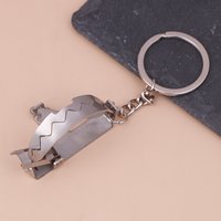 **Mini Mouse Traps Keychain Stainless Steel Mini Clip Keychain For Temperament And Personality Jewelry Gifts For Men And Women