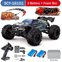 16101 1:16 50KM/H 4WD RC Car With LED Light 2.4G Remote Control Cars High Speed Drift Monster Truck for Kids vs Wltoys 144010