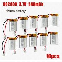 10pcs 3.7V 500mAh Lithium Battery 902030 092030 102030 Lipo Polymer Battery for Solar Lights Trackers Bluetooth Mouse Keyboards