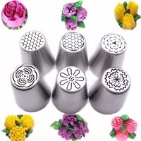 6/8Pcs Russian Tulip Flower Cake Icing Piping Nozzles Decorating Tips Baking Tools