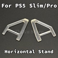 1-6 Stück Halterung Horizontalständer für PS5 Slim / Pro Konsole Disc / Digital Edition Kühlfüße Halter Flaches Zubehör