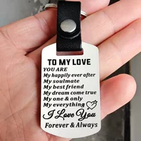 I Love You Keychain - Couple Lovers Day Gift - Anniversary Wedding Birthday Gift for Husband Wife Men Women Boyfriend Girlfriend
