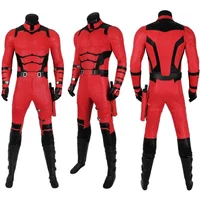 Red Devil Matt Murdock Cosplay Costume Man Devil Jumpsuit Vest Mask Outfit Full Set Halloween Comic Con Deguisement Custom Made