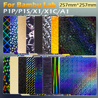 Double-Sided Textured PEI Plate for Bambu Lab P2S A1/P1/X1,High Success Rate Easy Release PET Build Surface For Bambulab P1P X1C