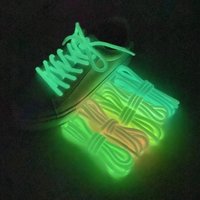 1Pair Luminous Shoelaces Fluorescent Shoelace Kids Adult Sneakers Boots Round Laces Shoes Accessories 80/100/120/140/160/180cm