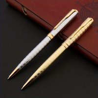 1pc metal ballpoint pen Retro patterns Business Office School Supplies Writing pen