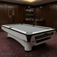New 2026 Factory Best-selling 5X9-foot Professional Slate Pool Table, Ball Return Device And Leather Bag, Club Pool Table