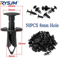 20PCS/50PCS/100PCS Car Body Bumper Fender Door Panel Trim Rivet 8mm Hole Car Retainer Plastic Clips Fastener