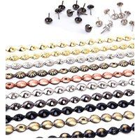 5Meter/Lot Upholstery Nail Strips 11mm Brass Nickel Bronze Decorative Nail Trims Tapes, Brass Tape Tacks Sofa Bedside Chair Nail